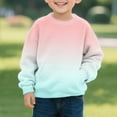 thumbnail image 5 of GigrtiJin Sweatshirt for Kids Gradient Color Round Neck Long Sleeve Pocket Blouse Shirt Loose Casual Tunic 2-12 Years, 5 of 6