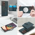 thumbnail image 6 of Decase for Samsung Galaxy Note 20 Ultra Flip PU Leather Back Cover with 2-in-1 Detachable Magnetic Wallet with 5 Card Slots Compatible Mag-Safe and RFlD Blocking Kickstand & Wireless Charging,Blue, 6 of 6