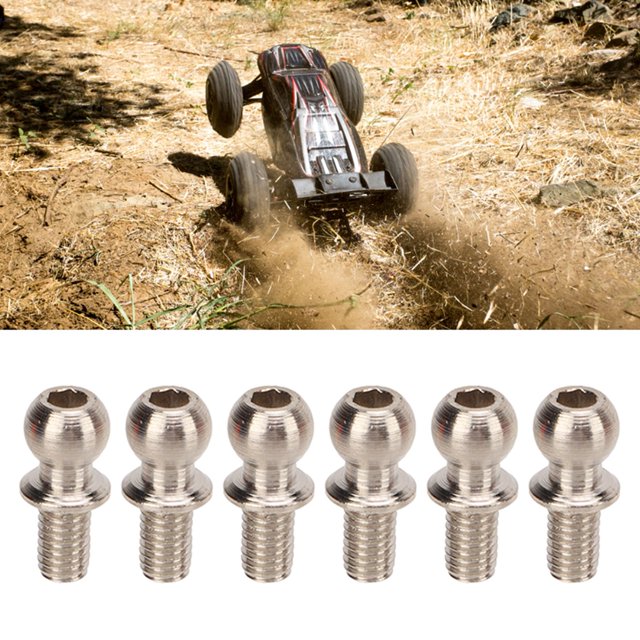 10 Pcs RC Steering Ball Joint Remote Control Car Upgrade Parts Iron Steering Ball Head For ZD Racing