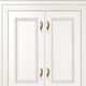 thumbnail image 1 of Perillas de latón para gabinetes, perillas doradas para puertas de armarios, perillas decorativas para manijas ón de tocador para armario Derecha BLESIY Manejar la perilla de pull, 1 of 8