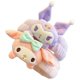 thumbnail image 4 of Ruunjoy moda Kawaii yugui perro My Melody Kuromi felpa diadema con lazo Sanrio Anime lindo maquillaje lavado pelo anillo accesorios para el cabello, 4 of 4