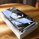 thumbnail image 2 of Funda de teléfono de carga inalámbrica transparente con ventana de chapado magnético de lujo para iPhone 11, 12, 13, 14, 15 Pro Max Plus, cubierta suave a prueba de golpes, 2 of 5