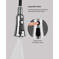 thumbnail image 3 of ORUYROP Pull Down Kitchen Faucet Head Replacement, 3-Function Kitchen Sink Spray Nozzle with 10 Adapters, Compatible with Moen, American Standard, Delta, Kohler Faucets, Chrome, 3 of 7