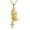 Yellow, variant on Praying Hands Cross Pendant Necklace, suitable for women and men, 925 sterling silver religious Christian jewelry