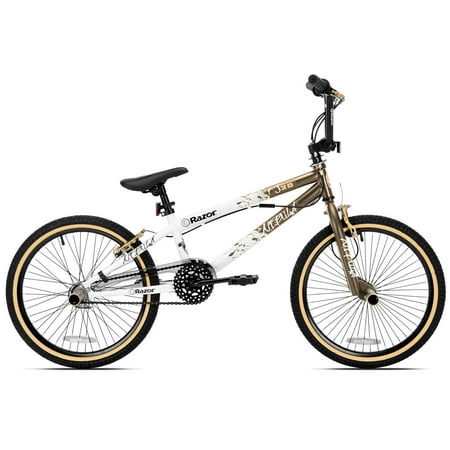 Gold Cross Cycles - Razor 82034 Nebula Single Speed 20-Inch Wheel Freestyle Trick BMX Bike, Gold