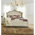 thumbnail image 4 of Pemberly Row Upholstered Velvet Eastern King Bed in Ivory and Camel, 4 of 7