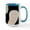 White/Blue Inside, variant on CafePress - Aesthetic Boho Geometric Abstract Shapes Pattern Mugs - 15 oz Ceramic Large White Novelty Mug