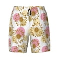 thumbnail image 4 of Lsque Mens Swim Trunks Sunflowers Pattern - Bathing Suit Compression Liner - Beach Swim Shorts Swimwear - (S-3XL) - Stretch Quick Dry -X-Large, 4 of 9