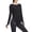Black-workout clothes, variant on FNFYFH Long Sleeve Workout Tops for Women with Thumb Holes Side Split Loose Fit Gym Yoga Shirt Ice Silk Sun Protection Shirts