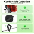 thumbnail image 4 of 26CC Gas Powered String Trimmer with 2 Blade Heads, 0.65KW Cordless  Eater for Lawn Garden Hedge, 4 of 6