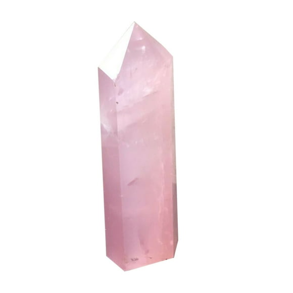 Felwors 40-50mm Natural Rock Pink Rose Quartz Crystal Wand Point Healing Mineral Stone