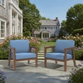 thumbnail image 6 of Covers&All Outdoor Deep Seat Cushion Set of 2, 25 x 25.5 Inch, Water and UV Resistant Patio Furniture Cushions, High-Density 5" Foam Chair Cushions with Zipper Covers, 6 of 6