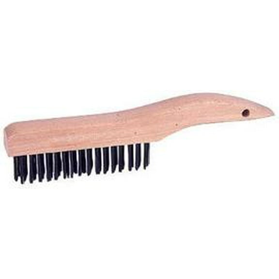 Radnor Carbon Steel Shoe Handle Scratch Brush 4 X 16 Rows, 12 Each / Pack (2 Pack)