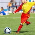 thumbnail image 4 of bedienty Junior Football In Size 5 With Thickened PVC Leather Cool Patterned Appearance Is Truly Impressive white, 4 of 6