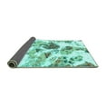 thumbnail image 2 of Ahgly Company Indoor Rectangle Abstract Turquoise Blue Modern Area Rugs, 8' x 12', 2 of 4
