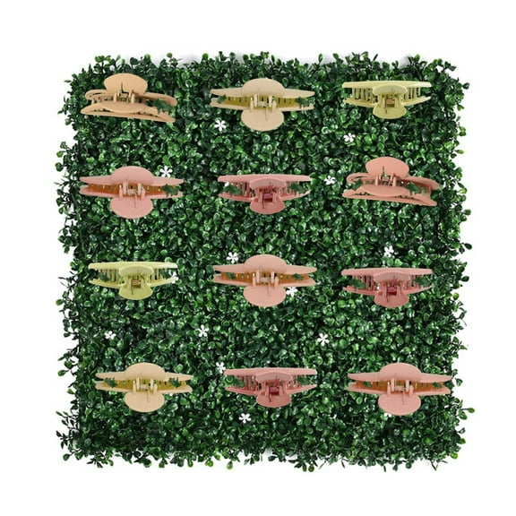 Fufafayo under $5 Claw Clip Organizer, Hair Accessory Storage Grass Stand, Decorative Decor for Women Girls, Wall Mounted Bathroom Vanity Decor, Makeup Room Dressing Table Arrangement