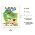 thumbnail image 2 of Atlanta Georgia - Home of the Braves - Delta Air Lines - Vintage Airline Travel Poster by Fred Sweney c.1960s - Master Art Print (Unframed) 9in x 12in, 2 of 4