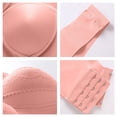 thumbnail image 7 of Hxshgdsn Wireless Bras for Women Full Coverage Wide Strap Seamless Lace Comfy Sport Bra（Watermelon Red/XL）, 7 of 7