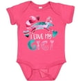 thumbnail image 3 of Inktastic I Love My Gigi Pink and Blue Fox with Hearts Boys or Girls Baby Bodysuit, 3 of 5