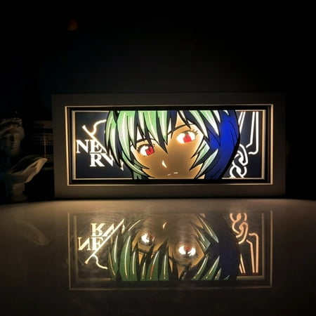 

CHNGYCX Colorful Remote Control Display Light Box with Anime Paper Cut Design - LED Sensor Light for 3D Shadow Lamp Carving Decoration Perfect Gift for Carving Enthusiasts