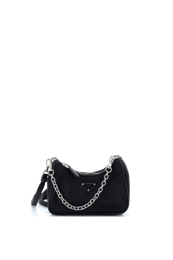 Pre-Owned Re-Edition Shoulder Bag Tessuto Mini By Rebag