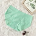 thumbnail image 3 of Bigersell Womans Underwear Clearance No Panty Line Underwear Women G-Strings Panty Style P-945 Nylon Period Panties Cotton Thongs Ladies Briefs Mid Waist Women's Bikini Panties Green XL, 3 of 8