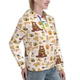 thumbnail image 6 of Goofa Cute Bee Honey Jar Hive Bear for Women's Hooded Sweatshirt with Eye-catching Drawstrings- Lightweight Pullover Hoodie with Kangaroo Pocket, Perfect for Everyday Wear-Medium, 6 of 7