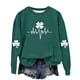 thumbnail image 5 of Blusas y camisas de manga larga con cuello redondo para niños Estampado del Día de San Patricio Estampados de manga larga Casual Suelto Forro polar para mayor calidez Sudadera con capucha de manga lar, 5 of 5