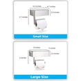 thumbnail image 6 of Goodwill Brushed Nickel Toilet Paper Holder with Shelf, Flushable Wipes Dispenser, and Storage for Bathroom - Keep Your Wipes Hidden Out of Sight - Stainless Steel Wall Mount -Silver, 6 of 6