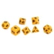thumbnail image 3 of Juego de Dados Poliédricos Bling Bling 21 Piezas Plástico Color Amarillo, 3 of 12