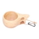 thumbnail image 2 of Taza de madera para acampar, taza de madera, taza de madera portátil, taza de madera portátil, valor inmejorable, 2 of 8