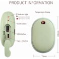 thumbnail image 3 of Calentador de manos USB de 10000 mAh, calentador de bolsillo portátil reutilizable eléctrico de doble cara, banco de energía de calentamiento rápido para todos los teléfonos inteligentes,, 3 of 6