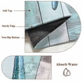 thumbnail image 6 of 2'x6' Rug Runners for Hallways Kitchen, Teal Blue Starfish Non Slip Entryway Beside Floor Carpet Runner, Summer Beach Coastal Retro Wooden Washable Laundry Room Bedroom Throw Rugs Mat for Family Pet, 6 of 8