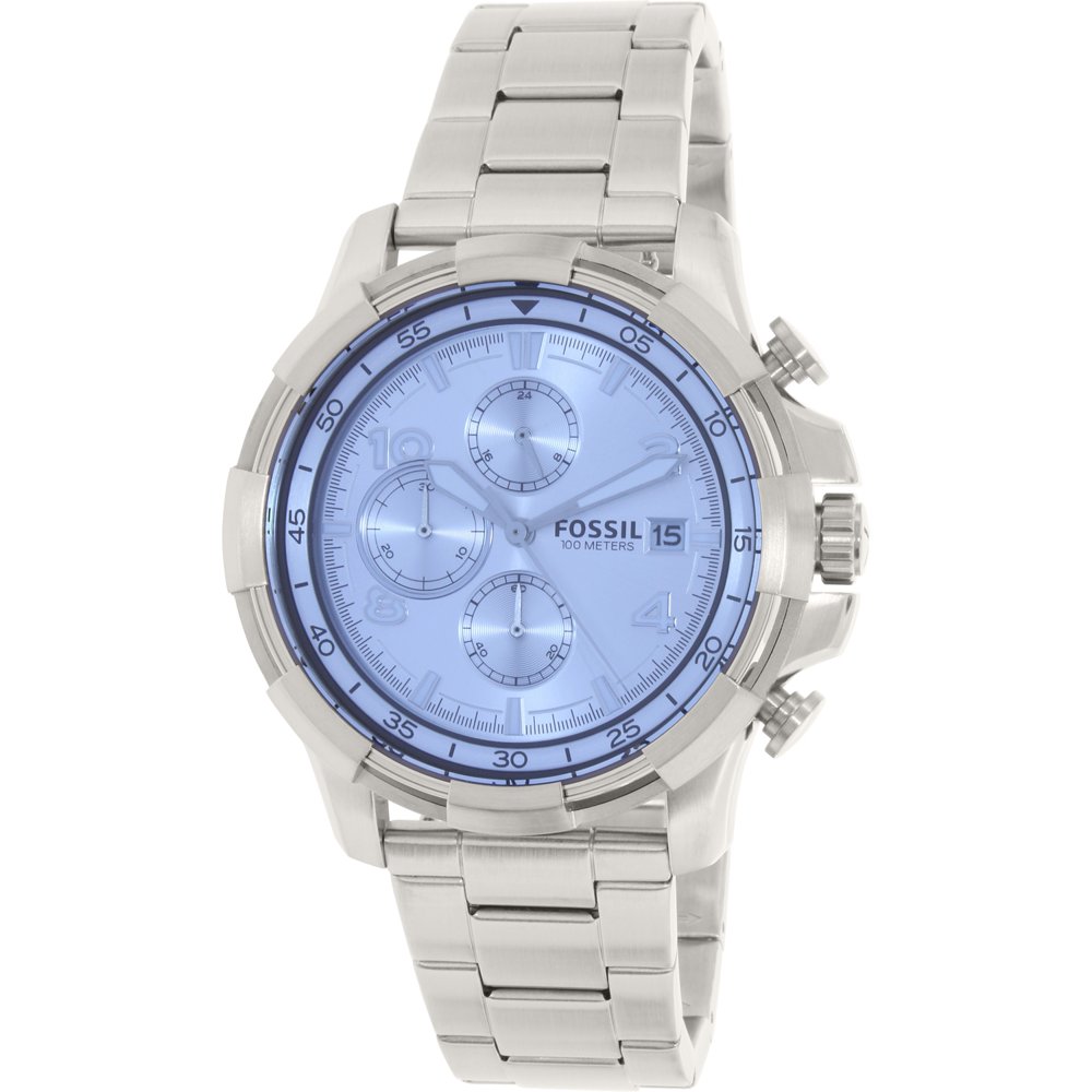 Fossil Fossil Men's Dean Chronograph Silver Dial Watch FS5155