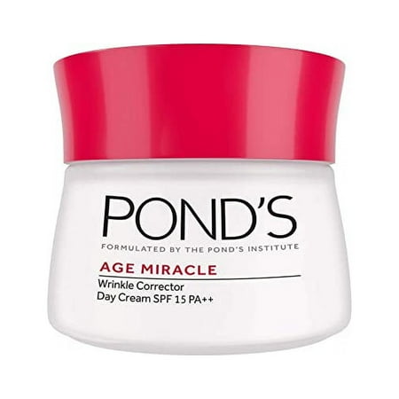 Ponds Age Miracle Day Cream, Anti Wrinkle Cream & Face Moisturizer with SPF 15, Use as a Daily Moisturizer for Face, 50 ML