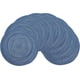 thumbnail image 4 of Juego de 8 manteles individuales trenzados redondos de 15.0 in para mesa de comedor, cocina, manteles antideslizantes lavables (azul, 8 unidades), 4 of 5
