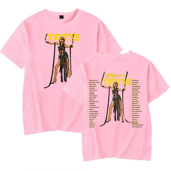 Tate McRae merch Miss Possessive Tour tshirt crewneck short sleeve tshirt men/women hip hop tops