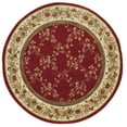thumbnail image 2 of Radici Usa Como Area Rug 1590 Traditional Red Leaves Lattice 5' 3" x 5' 3" Round, 2 of 2