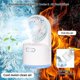 thumbnail image 2 of Ventilador de nebulización de mesa, ventilador personal de enfriamiento de escritorio pequeño con tanque de agua grande de 300 ml, 2 of 4