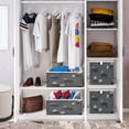 thumbnail image 6 of Foldable Fabric Storage Bin Home Cubes Clothing Organizer Bins Large Collapsible Box Basket for Home Organizer Brown-blue Butterfly Pattern, 6 of 7
