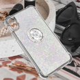 thumbnail image 4 of Funda para iPhone X/iPhone XS con Brillo Líquido Flotante, Purpurina, Parachoques y Anillo Giratorio Soporte, 4 of 5