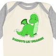 thumbnail image 4 of Inktastic Daddy's Lil' Dragon Cute Green Dragon Boys or Girls Long Sleeve Baby Bodysuit, 4 of 5