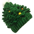 thumbnail image 1 of Bewildely Sombrero de punto de Navidad para niños, gorros hechos a mano de ganchillo para exteriores, disfraz de Cosplay, sombrero de árbol de Kits de decoración para fiestas, 1 of 6