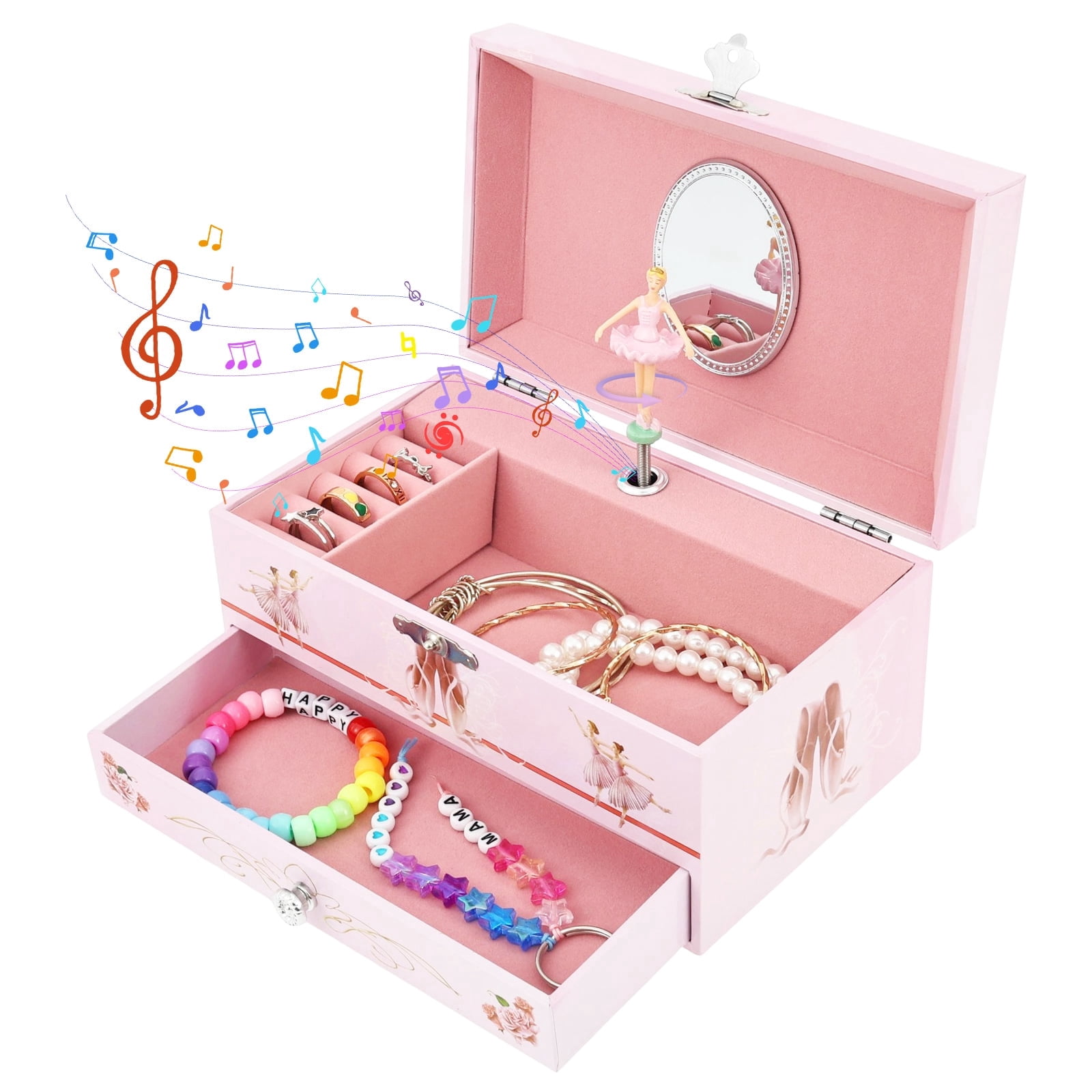 Jewelkeeper Little Girl's Musical Jewelry Box Set with Unicorn