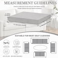 thumbnail image 2 of FLASHLUMI Stretch Outdoor Patio Sofa Cushion Covers, Elastic Full Wrapped Seat Cushion Slipcovers, Machine Washable Anti-Pilling Furniture Protector Covers, Light Gray, 12 Pack, 2 of 6