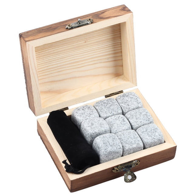 Drink Chiller Rocks,9Pcs Whisky Wine Chilling Whiskey Chiller Wine Chiller Stones Future-Proof Design