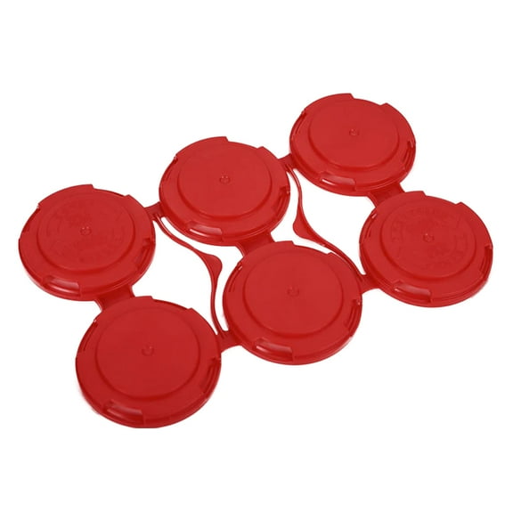 Home Brew Ohio 6 Pack Beer CAN Holder Red Standard Six-Pak Can Carrier (10 Count)