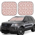 thumbnail image 2 of Picia Rose Flowers 2 Piece Car Windshield Sun Shade Foldable | Foldable Sun Shield for Front Window Blocks UV Rays and Keeps Your Vehicle Cool-Medium, 2 of 6