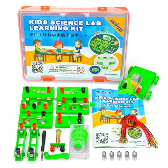 OSOYOO Science Learning kit,Electricity and Magnetism Experiment Set,Building Circuits,for Students