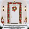 thumbnail image 2 of Lumiparty 6FT Pre-Lit Christmas Garland, Xmas Garland with 20 Lights Flowers Ball Ornaments Berries, Xmas Decorations for Indoor Outdoor Decoration, 2 of 7